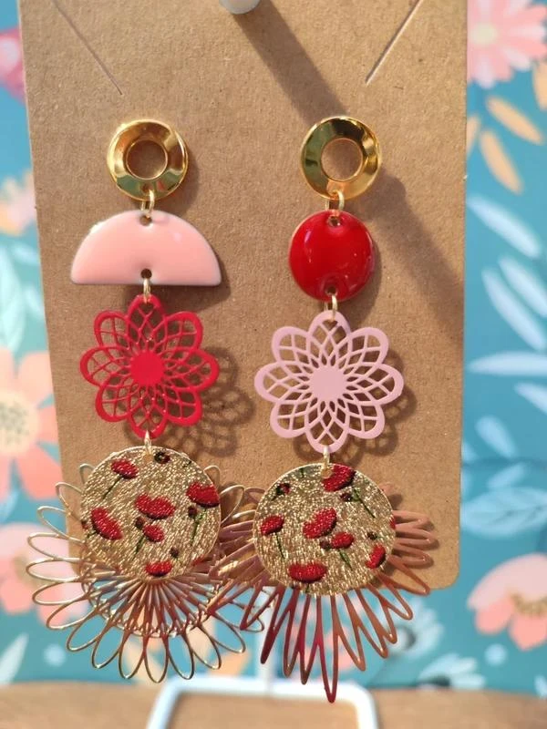 boucles d'oreilles originales très légères,